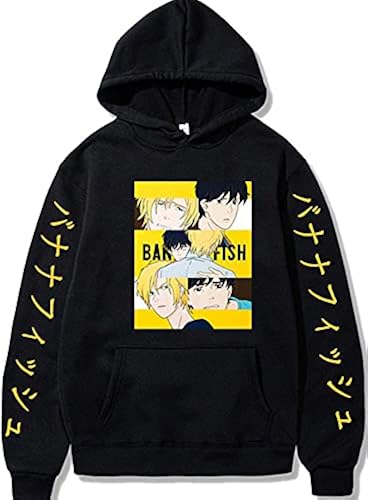 Unisex Banana Fish Hoodie Ash Lynx Eiji Cosplay Costume Anime