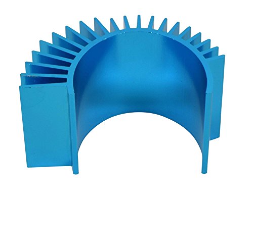 JMAF (4-Pack) Aluminum Electric Engine Motor Heatsink Fins Cooling for RC 540 550 Size Brushed Brushless RC Car Accessories (Blue) - Thumbnail 3