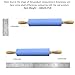 Rolling Pin, YYP Non-Stick Silicone Surface Rolling Pin, Wooden Rolling Pin Handle for Rolling Dough, Baking, Small Size