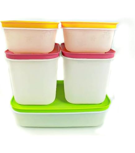 Amazon.com: Tupperware Freezer Mates 5 PIECE SET: 1,1 L (2) + 1,0