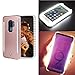 Selfie Light up Case for S9 Plus, FULLOPTO Light Selfie case with 2 Sides Led Lamps and Dot Shinning Smooth Surface with Double Rechargeable LED Flashlight and Protection for Samsung S9+ (Rose Gold