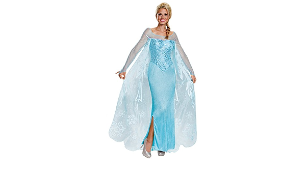 Amazon.com: Adultos Disfraz De Elsa Prestige Vestido Adulto Frozen 83167,  Azul : Ropa, Zapatos y Joyería