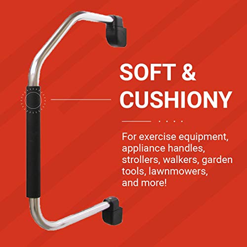 GripTek Foam Grip Wrap Large NPVC Foam Handle Covers for Fitness