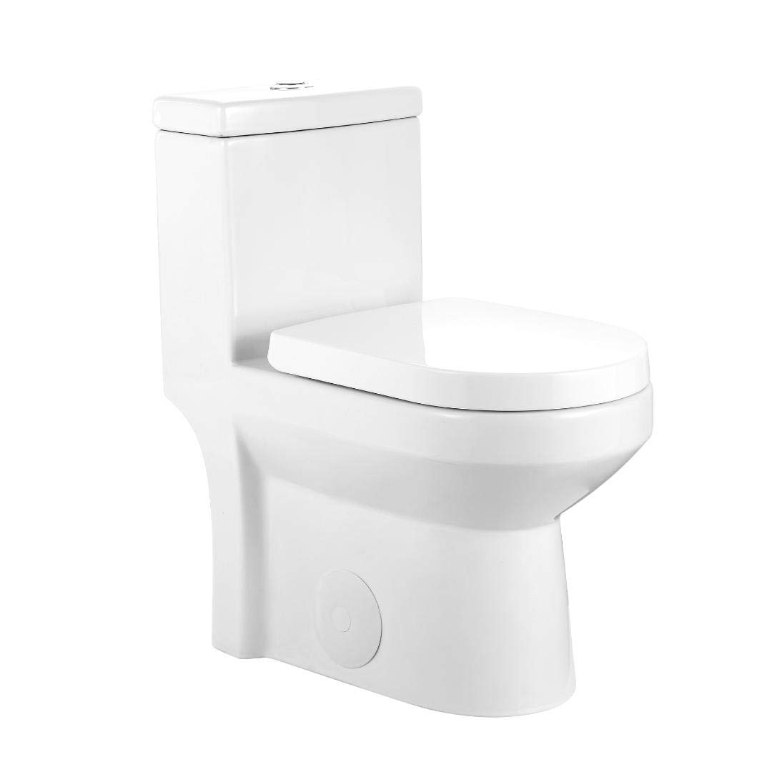 GALBA Small Toilet 24.5" Long X 13.5" Wide X 28.5" High Inch 1Piece 24