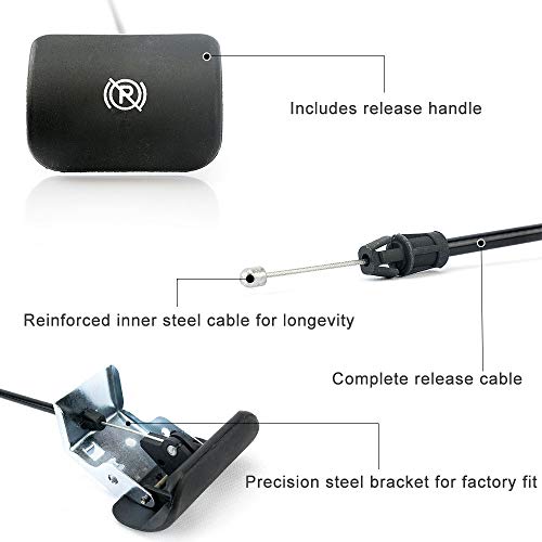 Parking Brake Release Cable With Handle For Chevy Silverado, Chevrolet Tahoe, Suburban, Avalanche, GMC Sierra, Yukon, Denali Parking Brake Cable For Emergency Hand Brake Replaces # 15226272 - Thumbnail 4