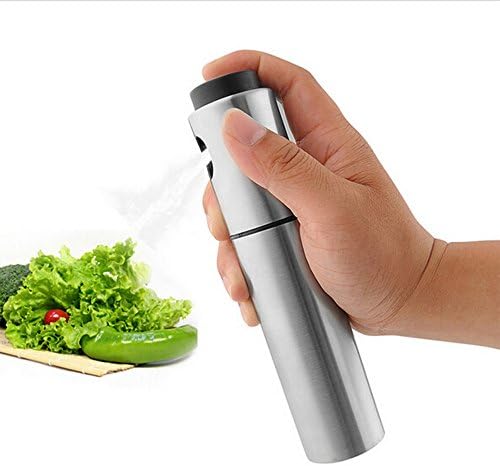 Olive Oil Water Sprayer, Portable Stainless Steel Oil Kitchen and Grill Cooking Oil Trigger Sprayer Bottle for Cooking Salad, Bread Baking, Barbecue Injector