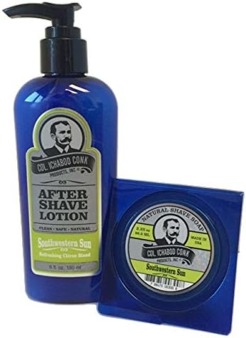 Col. Ichabod Conk Natural Aftershave Lotion 6 fl. oz. Plus Soap (Southwestern Sun)