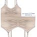 WETONG 3PACK Seamless Maternity Bra, Soft Cotton Nursing Bras Bralette for Breastfeeding with Extra Bra Extenders & Clips