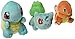 OliaDesign Pokemon Bulbasaur Charmander Stuffed Plush Doll, 3 Pieces