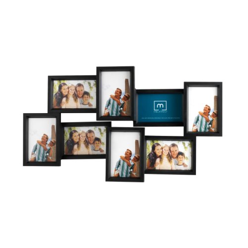 Melannco 8Opening Deep Collage Frame (Black) Picture Frames