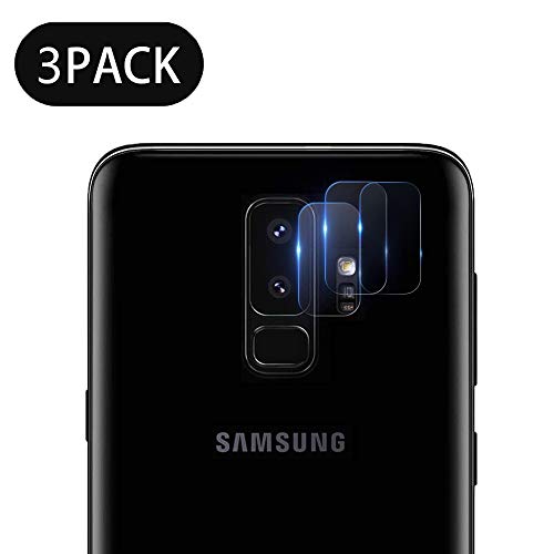 QIANXIANG S9 Plus Camera Lens Protector, [3 Pack] Tempered Glass 9H  Hardness Film Anti-Scratch Screen Protector Compatible Samsung Galaxy S9  Plus