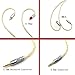 Linsoul Soft Silver Plated Cable for Shure SE215 LZ Shozy hibiki Kinera H3 Earphone IEMs (MMCX, 2.5mm Plug)