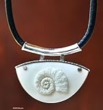 NOVICA Sterling Silver Leather Bone Pendant Necklace