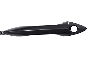 Lcyolada Front Left Driver Side Exterior Door Handle for Hyundai Elantra 2011 2012 2013 2014 2015 2016 - Black - Without Smart Entry System