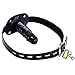 Mouth Gag Leather Mask Hood – Soft Silicone Adjustable Strap-On Lockable Belt Penis Dildo Mouth Gag Durable BDSM Sex Toy Adjustable for Couples (Long Mouth Gag(3.9inch), Black)thumb 1
