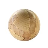 AHYUAN Handmade Wooden Puzzle Magic Ball Brain Teasers Toy Intelligence IQ Games 3D Sphere Puzzles for Adults