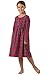 PajamaGram Stewart Plaid Flannel Nightgown, Red, Big Girls' 8