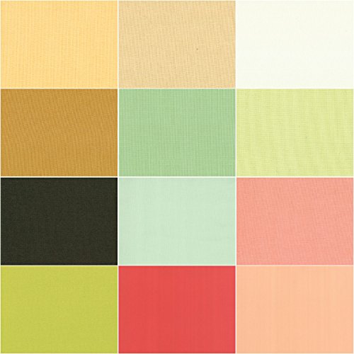 Fig Tree and Co Bella Solids Designer Series 12 Fat Quarter Bundle Moda Fabrics 9900ABFT