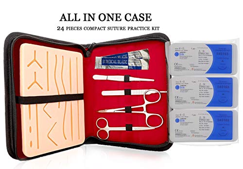 Suture Kit Practice Pad Kit with Tools and Accessories- Educational and Demonstration Purpose only
