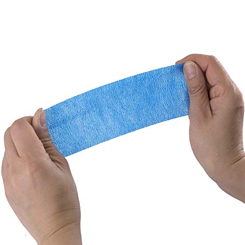 Tattoo Grip Cover - Yakecan 10pcs Disposable Cohesive Tattoo Grip Cover Bandage, Self Bandage Roll Elastic Grip Wrap for Tattoo Machine Tattoo Grip Accessories, Sports Tape Cover Super Durable Mi - Thumbnail 5