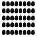 Kasteco 40 Pieces Black Mouthpiece Cushion 0.8 mm Mouthpiece Patches for Alto and Tenor Saxophone and Clarinet