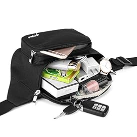 Fanny Pack for Men and Women, Yome Waist Pack Belt Bags with Adjustable Strap(Black)