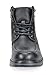 Bruno Marc Men's Apache-01 Black Faux Fur Lined Motocycle Combat Oxford Ankle Boots Size 14 M US