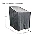 MH M&H Waterproof Patio Chair Cover- Outdoor Cover with Padded Handles and Durable Hem Cord, Fits Single or Stack, Outdoor Stackable-Chair Cover,25.5 x 33.5 x 45 inch