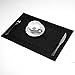 U'Artlines Placemat, Crossweave Woven Vinyl Placemat Washable Table Mats Black