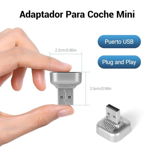 JDF3CISH Mini Adaptador Inalámbrico, Adaptador CarPlay 2 en 1, Conversión Instantánea de Cable a Wireless, CarPlay y Android Auto 2025, Enlace Automático, para iPhone y Android con Puerto USB/USB-C
