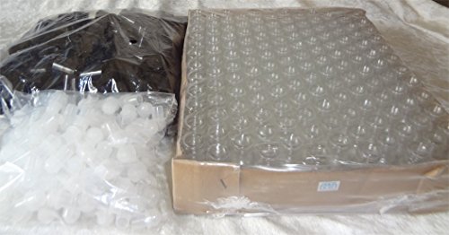 10ml (1/3-oz) Swirl Design Roll-On Glass Bottle with Black Cap [Case of 144]