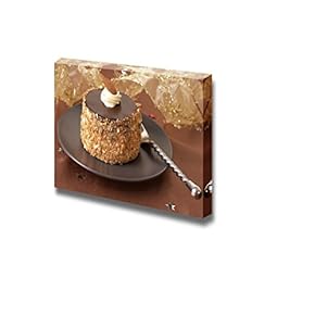 Miniature Chocolate Meringue Cake with Cream and Almonds...