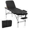 Aluminium Massage Table Portable Massage Bed 3 Folding 73 Inch Long Height Adjustable Massage Table Salon Bed Tattoo Bed…