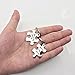 JJTZX You Are My Person Grey's Anatomy Inspired Wire Bangle Charm Expandable Bracelet Puzzle Piece Keychains(Puzzle keychain)