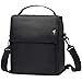 E-MANIS Insulated Lunch Bag Adult lunch box Collapsible Multi-Layers Thermal Insulated Oxford Lunch Tote cooler bag for men, women,kids (Black)