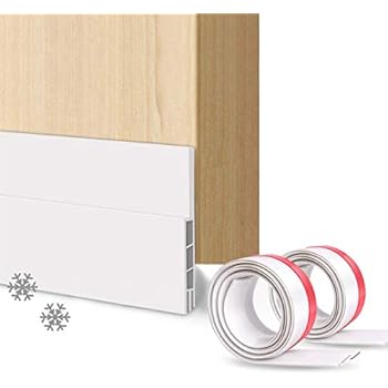 Suptikes 2 Pack Door Draft Stopper，Door Sweep for Exterior & Interior Doors,Door Bottom Seal Dust and Noise Insulation Weather Stripping Draft Guard Insulator, 1-4/5