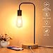 Touch Control Table Lamp, USB Desk Lamp, 3 Way Dimmable Modern Nightstand Lamp with Two USB Charging Ports for Bedroom, Living Room, Office, Dimmable Vintage 6W ST64 E26 LED Bulb Included