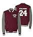 Adult Teen Wolf Beacon Hills Stilinski 2-Sided Sweatshirt Jacket (Medium, Maroon)