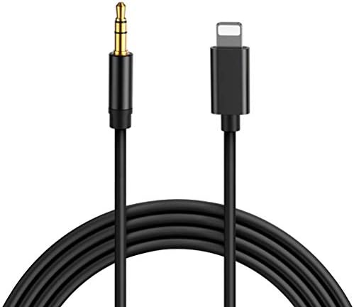 Aux Cable for iPhone 3.5mm Stereo Jack Speakers Tablets MP3 Players Aux Cord Compatible with iPhone 6/7/8/X/Xs/Xr 3.5mm Male Audio Adapter for Car Home Stereo & Headphone Support iOS 12-(3.3ft,Black)
