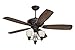 Emerson Ceiling Fans B92VWA 25-Inch Rattan Hand Carved Ceiling Fan Blades, Vintage Walnut, Indoor, Set of 5 Blades