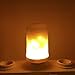 BUYBAY LED Flame Effect Fire Light Bulbs,Creative Lights with Flickering Emulation,Vintage Atmosphere Decorative Lamps, Simulated Nature Gas Fire in Antique Hurricane Lantern,Pack of 1