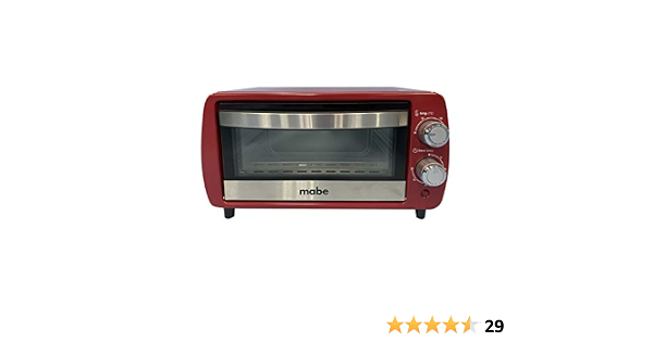 Mabe HTM09R Horno Tostador 9 L Rojo Mabe, Rojo : Amazon.com.mx: Hogar y  Cocina