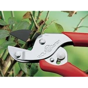 Wolf-Garten Anvil Pruner Garden Shear (Chromium Steel, Red)