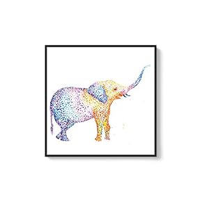 Framed Canvas Wall Art for Living Room, Bedroom Cute Animal Theme Canvas Prints for Home Decoration Ready to Hang - 16x16 inches