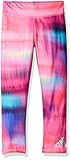 adidas Little Girls' Toddler Performance Tight Legging, Hyper Blur Print, 2T