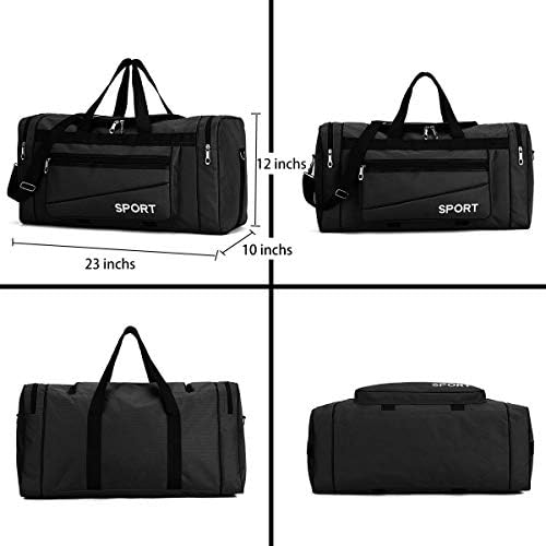 Tanlys Duffle Bag 10 Years Durable Gym Bag Travel Duffel Bag for men women (Black) 2 Tanlys Duffle Bag 10 Years Durable Gym Bag Travel Duffel Bag for men women (Black)