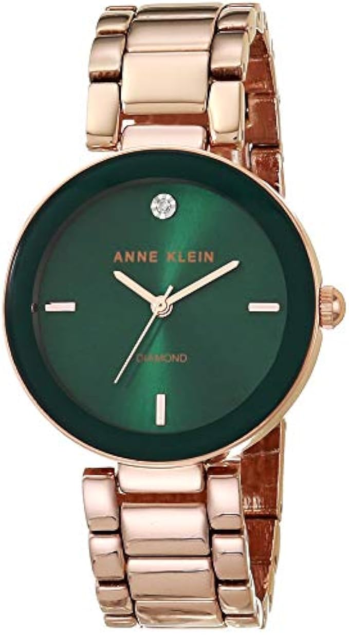 שעון צמיד מחוגה יהלום אמיתי לנשים של Anne Klein