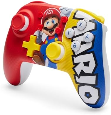 Nano Enhanced Wireless Controller for Nintendo Switch, Switch Lite & OLED Model, Rechargeable Bluetooth Gamepad with up to 20 Hours of Play Time, Official: Mario Victory