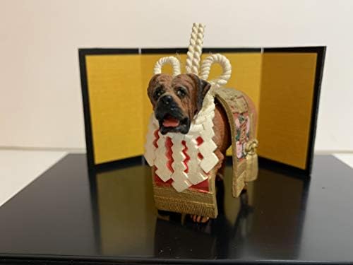 Amazon Co Jp 土佐犬 横綱 グッズ 小物 置物 縁起物 飾り 開運 幸運 招福 魔除け フィギュア 動物 アニマル ホーム キッチン