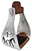 Challenger Tack Horse Saddle Aluminium Western Riding SS Stirrups Leather Tread 51146thumb 1